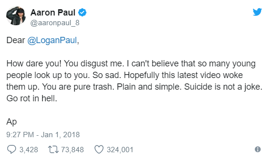 Logan Paul video scandalo